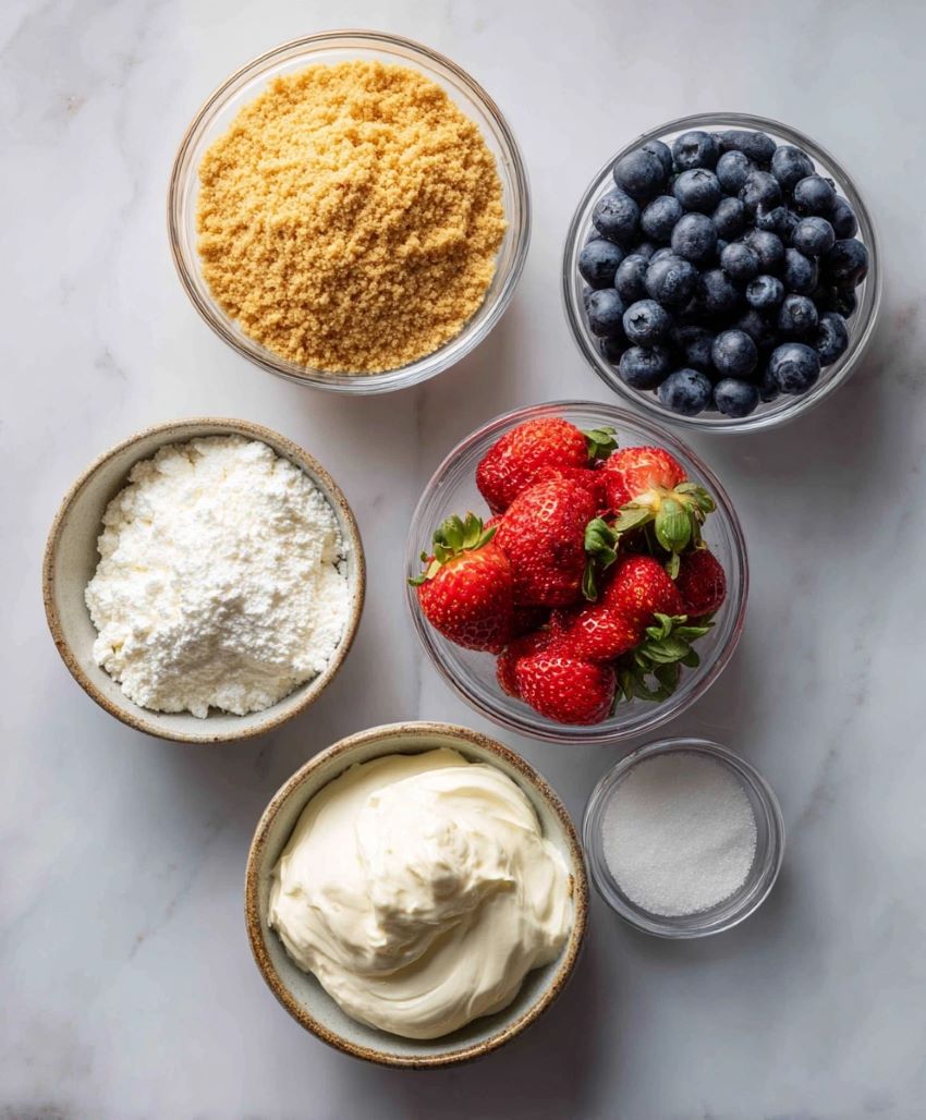 4th of July Swirl Pie - Ingredients
