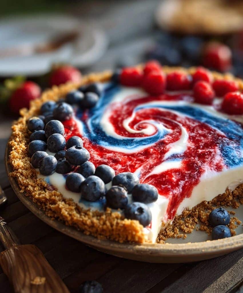 4th of July Swirl Pie