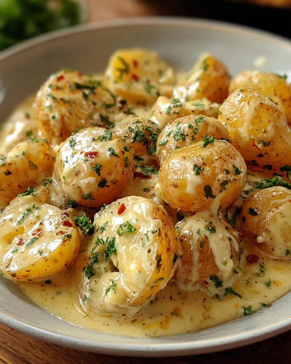 5-Ingredient Creamy Garlic Potatoes