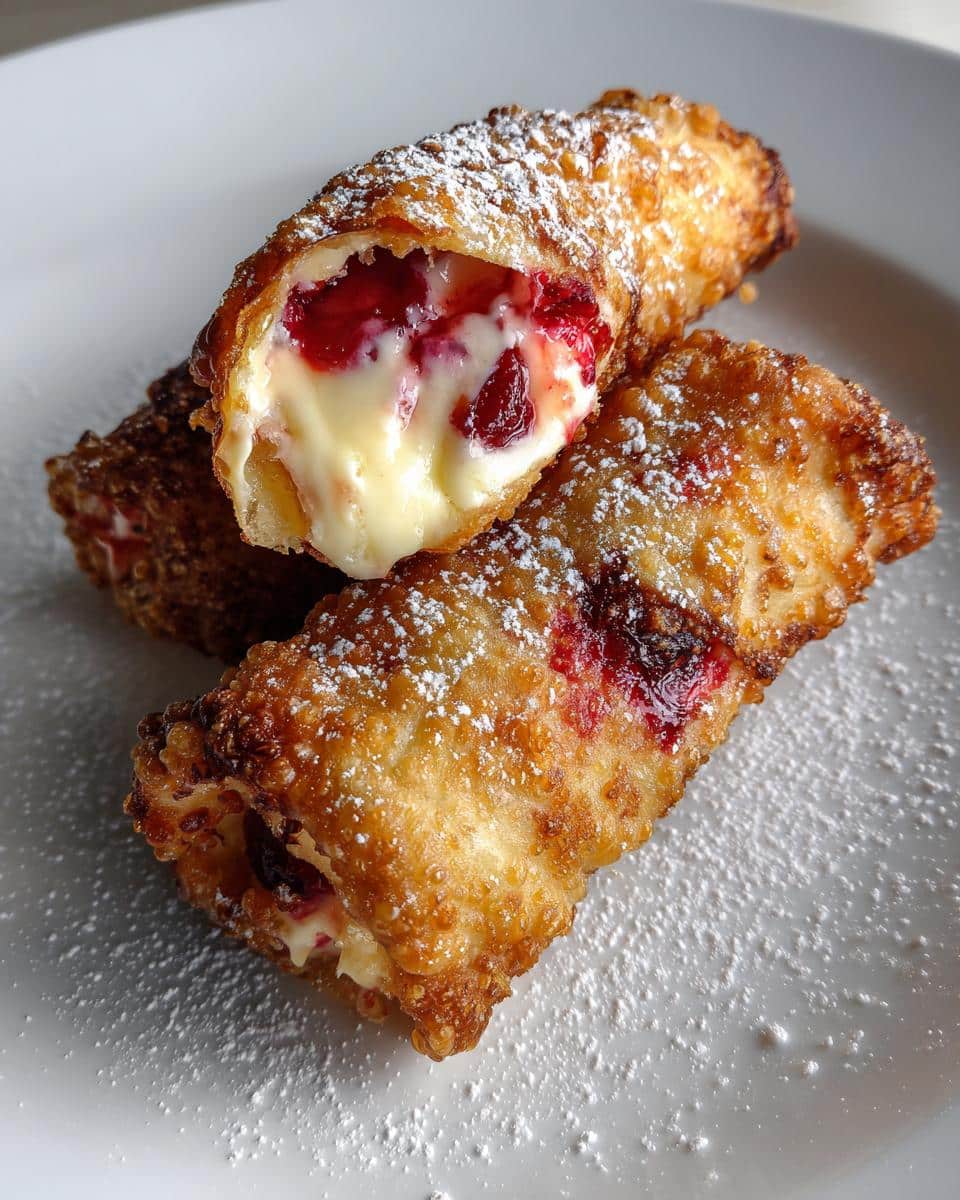 Air Fryer Cherry Cheesecake Egg Rolls - detail 1