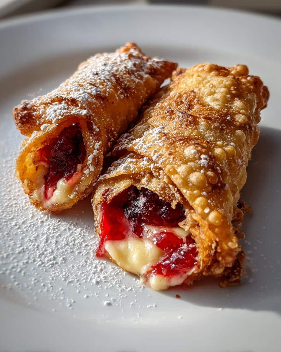 Air Fryer Cherry Cheesecake Egg Rolls - detail 2