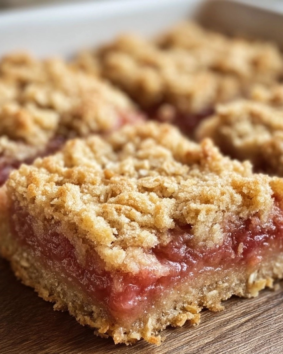 Amish Oatmeal Rhubarb Bars