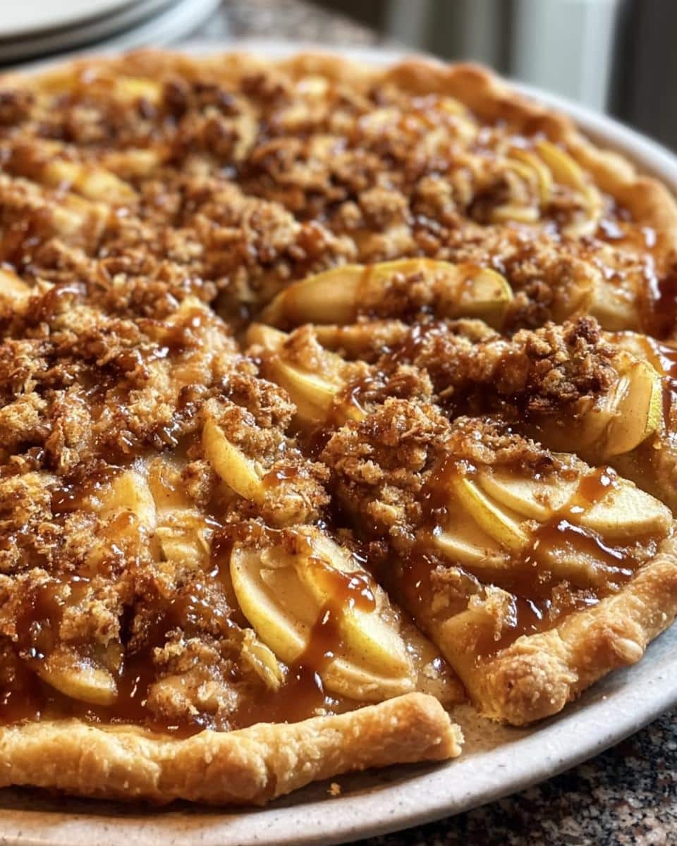 Apple Crisp Pizza - detail 2