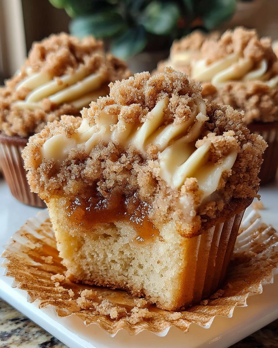 Apple Crumble Cupcakes - detail 1