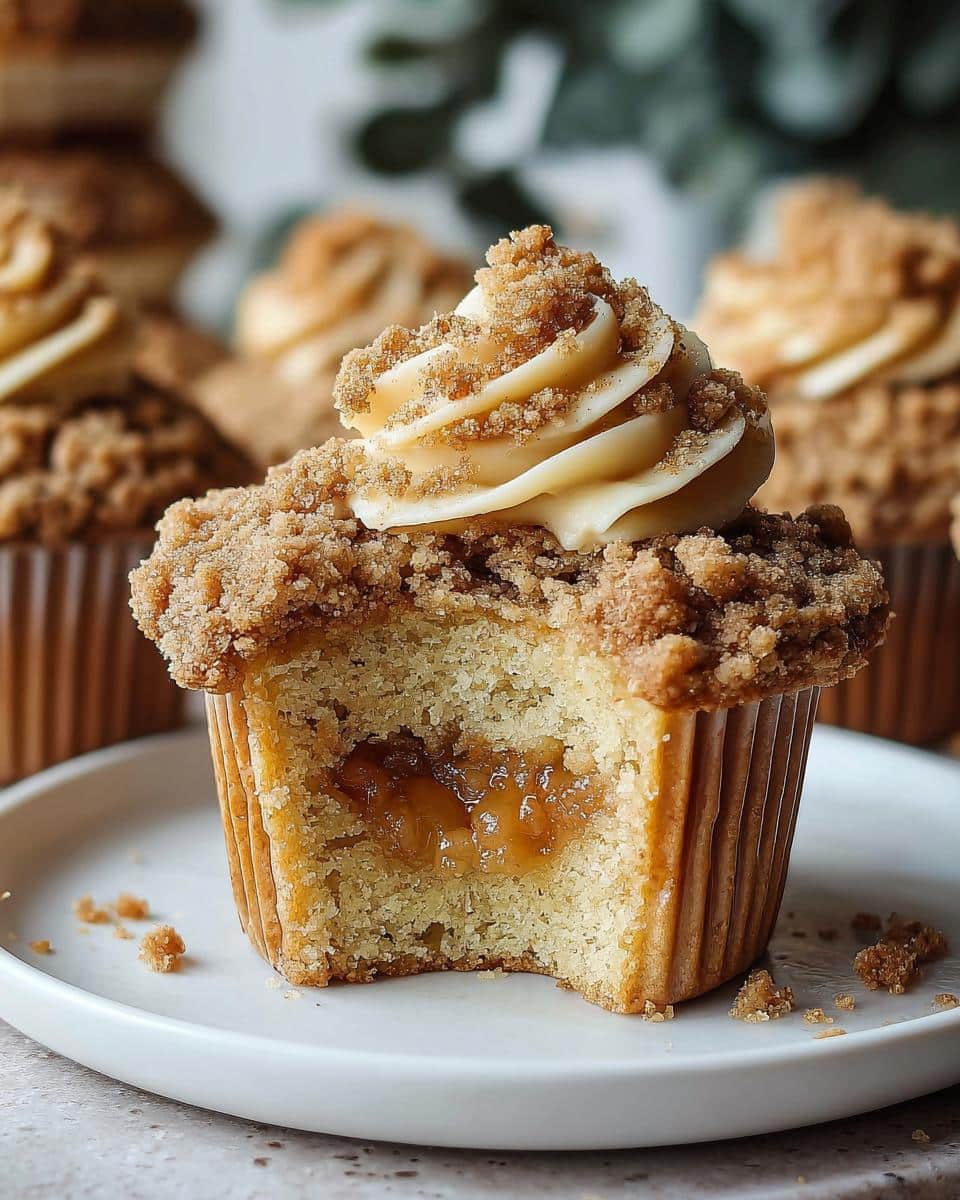 Apple Crumble Cupcakes - detail 3