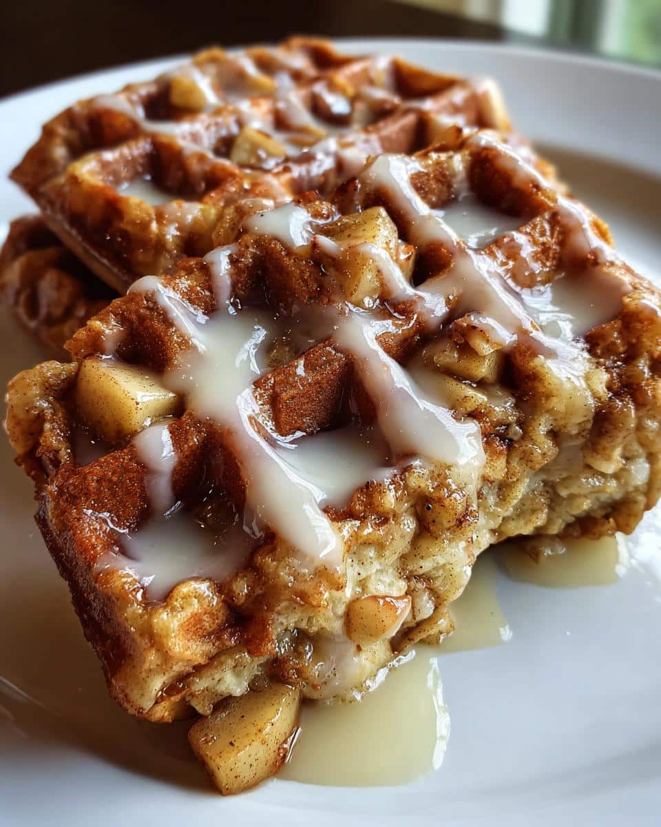 Apple Fritter Waffle Donuts - detail 1