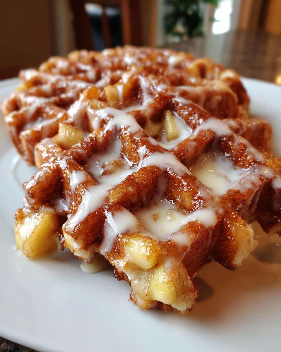 Apple Fritter Waffle Donuts - detail 2