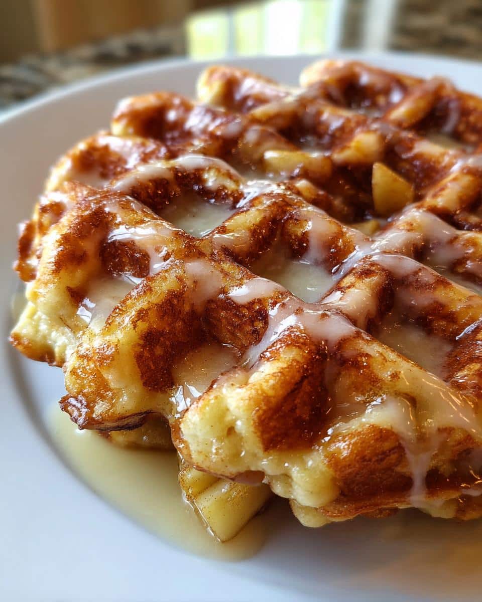 Apple Fritter Waffle Donuts - detail 3