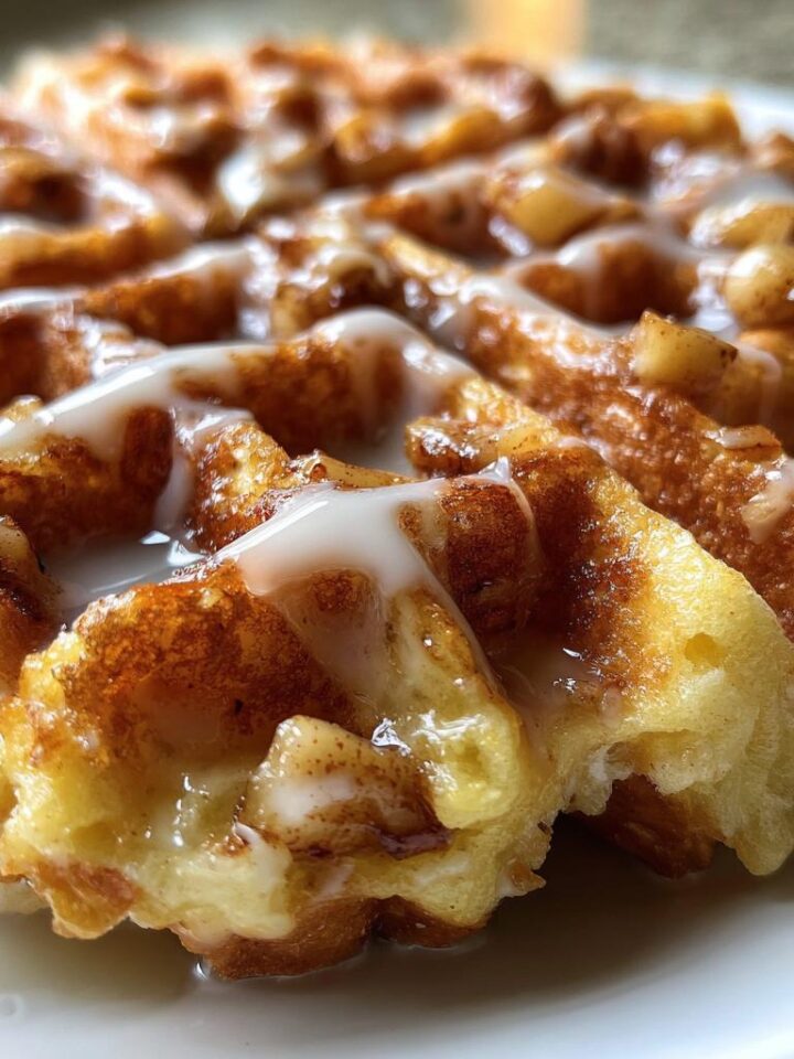 Apple Fritter Waffle Donuts