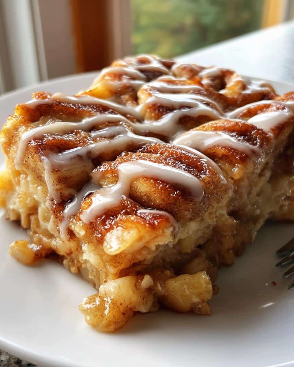 Apple Pie Cinnamon Roll Casserole - detail 2