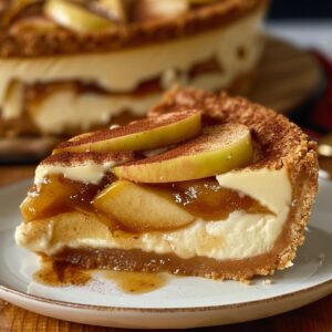 Apple Pie Stuffed Cheesecake