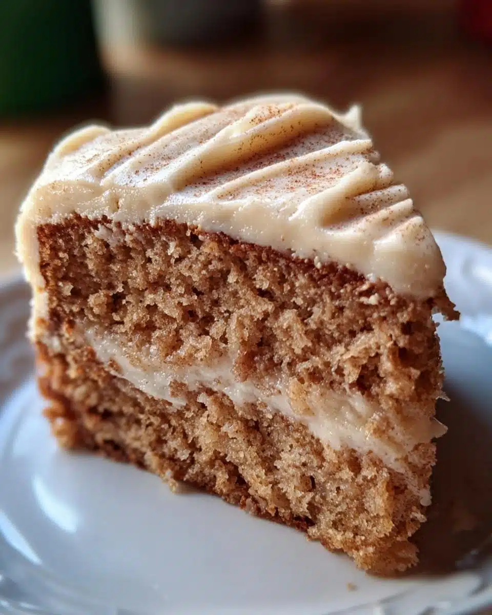 Applesauce Cake with Cinnamon Cream Cheese Frosting - detail 2