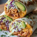 BBQ Chicken Coleslaw Wraps