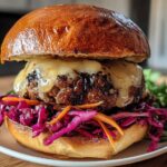 BLACK GARLIC TRUFFLE GOUDA OKTOBERFEST BURGER