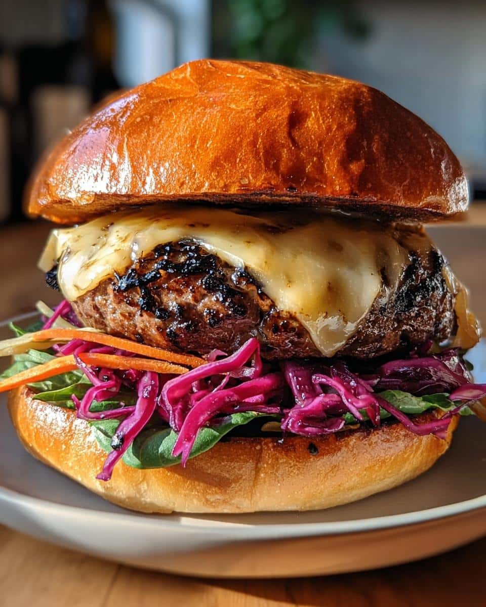 BLACK GARLIC TRUFFLE GOUDA OKTOBERFEST BURGER - detail 2