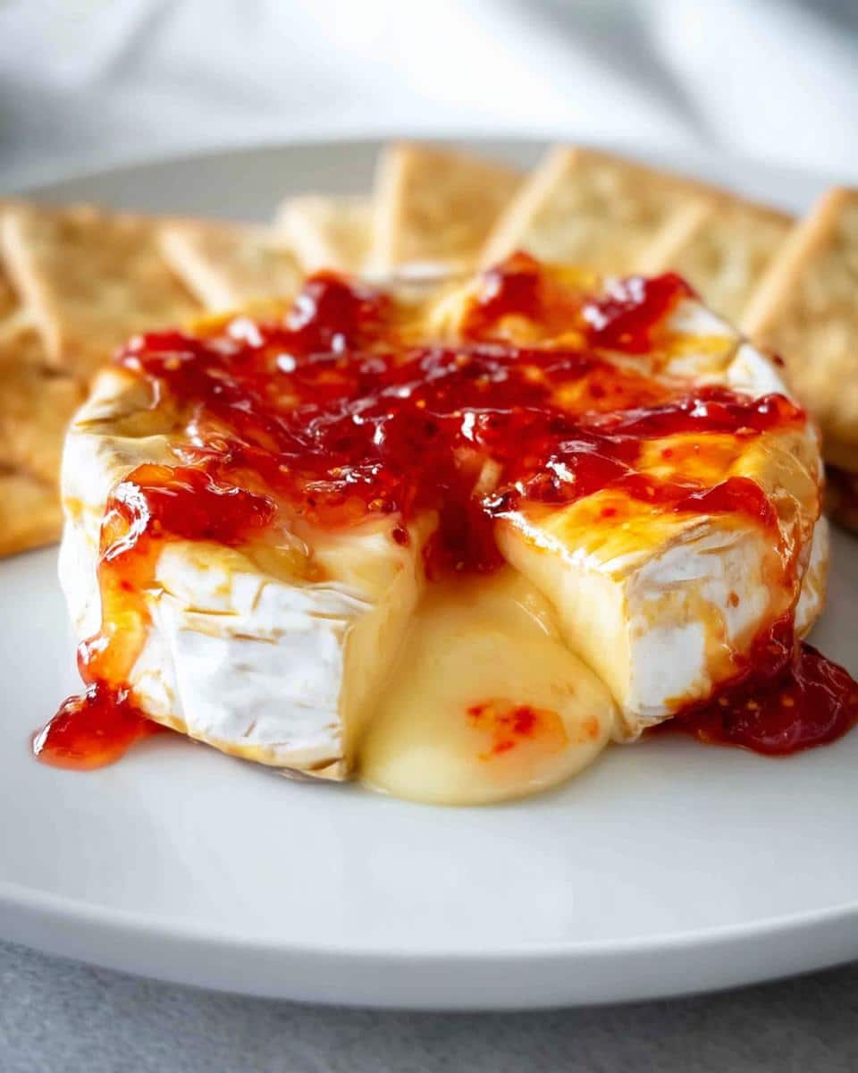Baked Brie With Red Pepper Jelly - detail 1