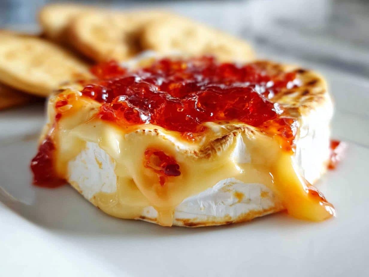 Baked Brie With Red Pepper Jelly - detail 3