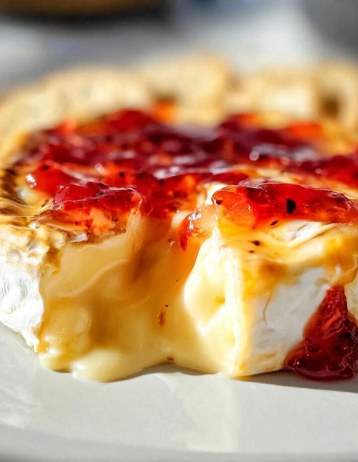 Baked Brie With Red Pepper Jelly