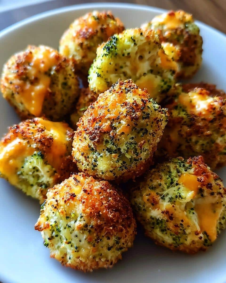 Baked Broccoli Cheese Balls - detail 1