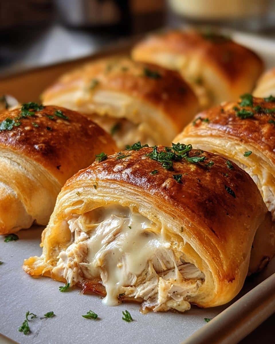 Baked Chicken Stuffed Crescent Rolls - detail 2