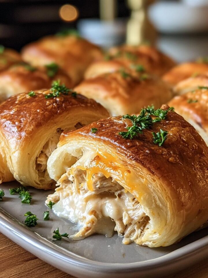 Baked Chicken Stuffed Crescent Rolls