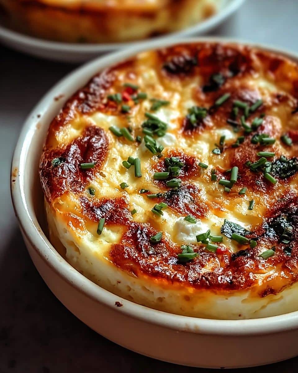 Baked Cottage Cheese Eggs - detail 2