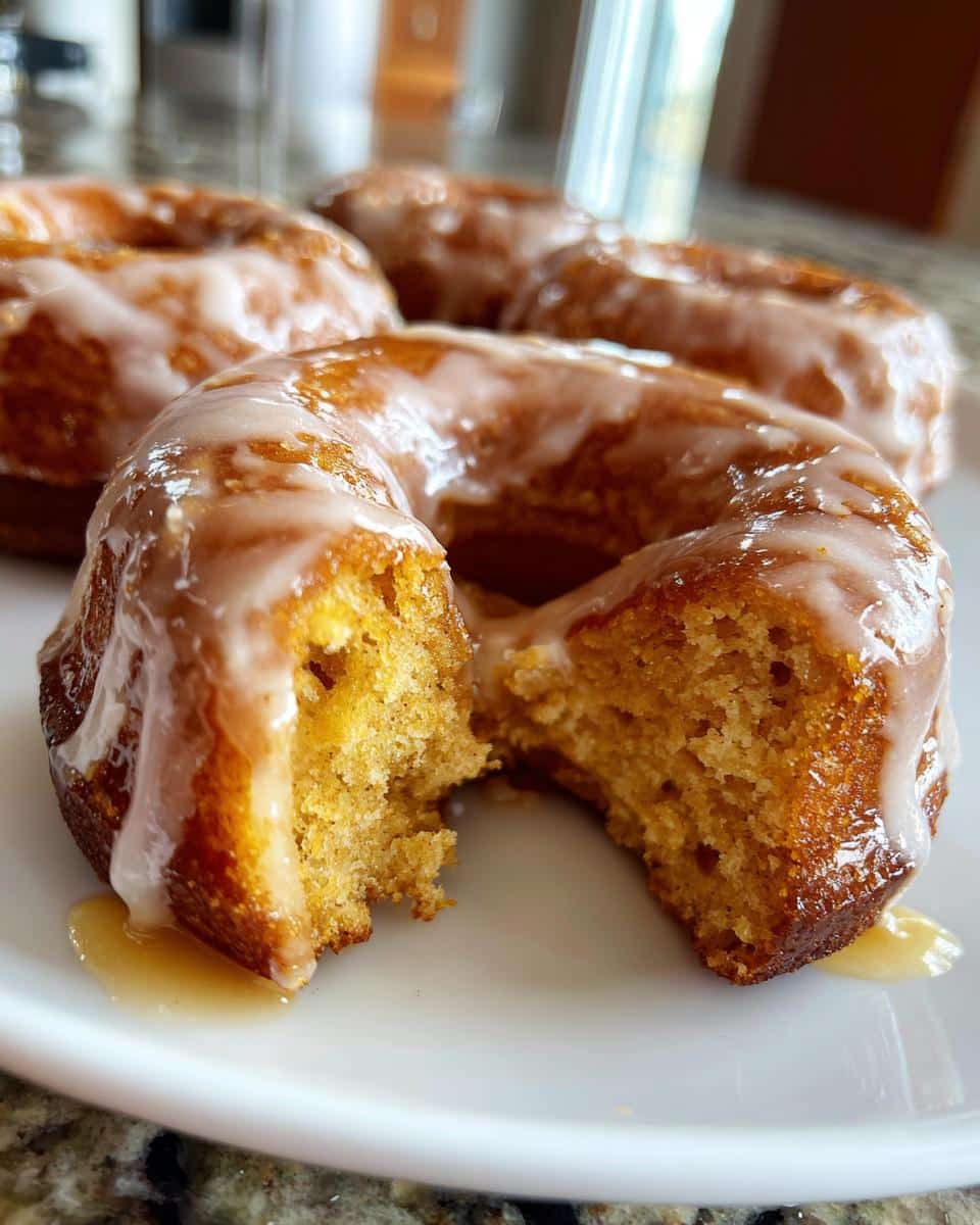 Baked Pumpkin Donuts with Maple Glaze - detail 3