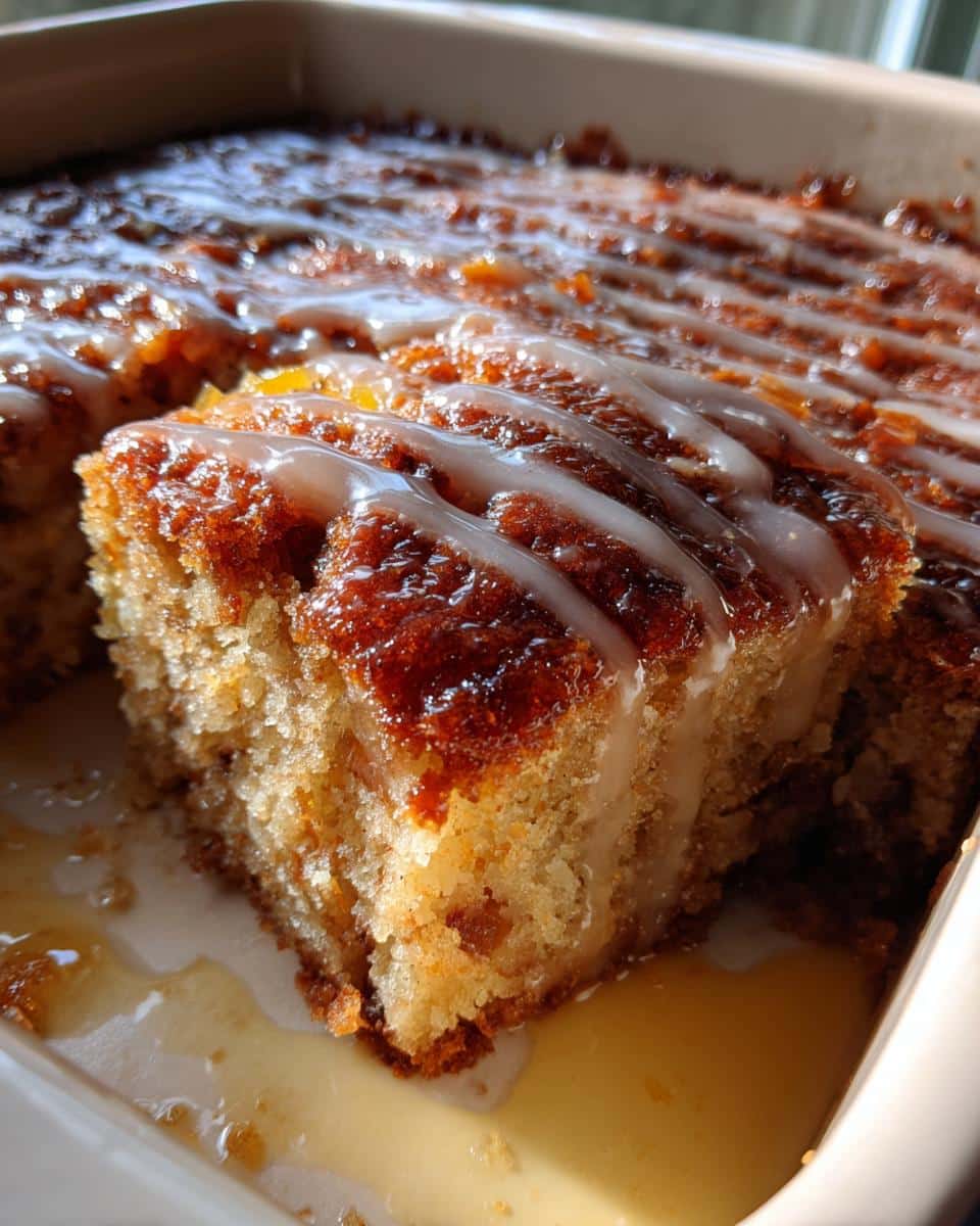 Baked Sticky Rhubarb Pudding - detail 2