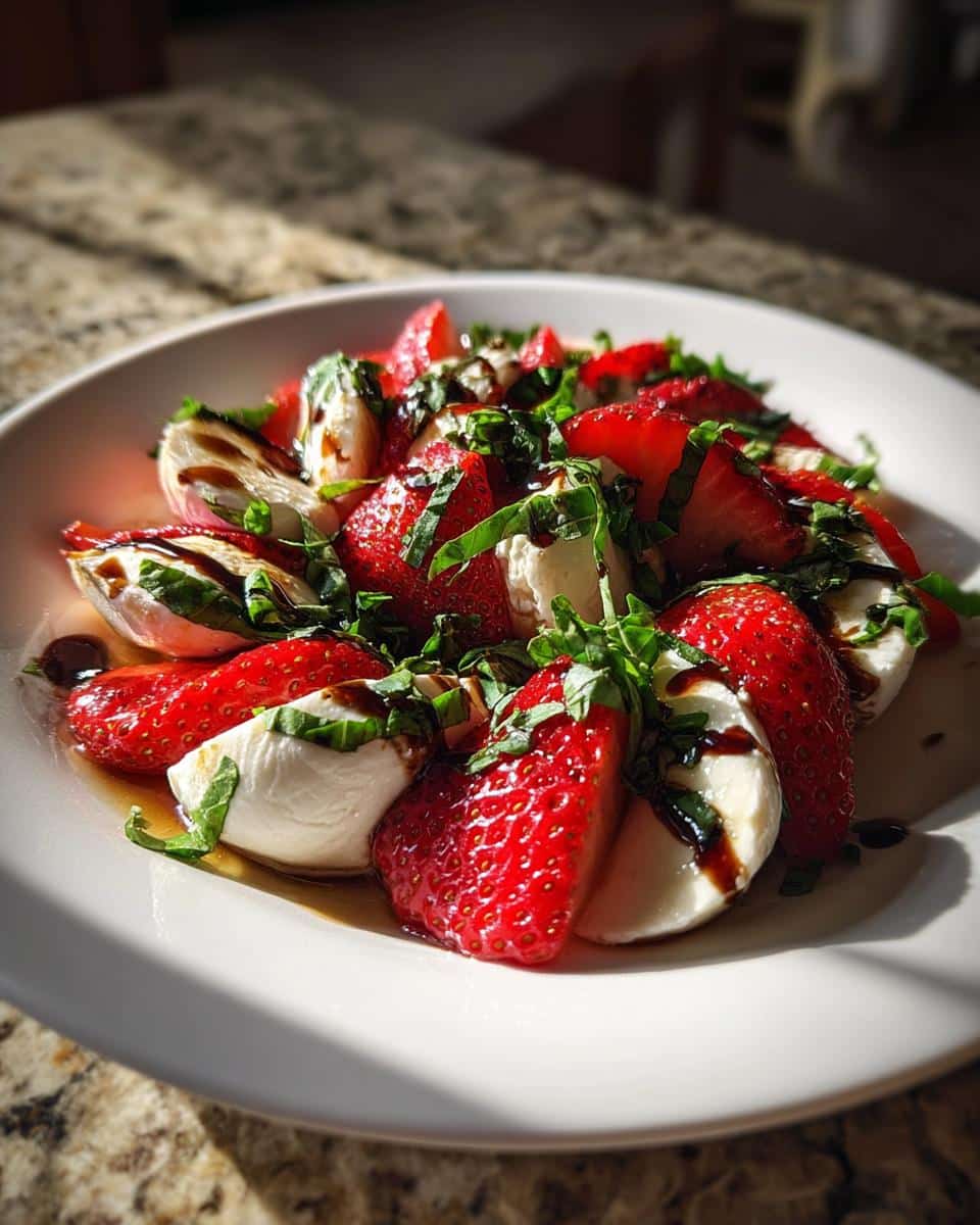Balsamic Strawberry Caprese - detail 1