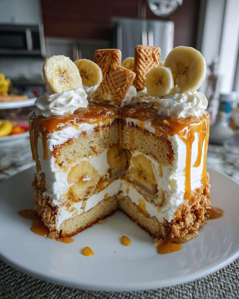 Banana Pudding Cheesecake Cake - detail 1