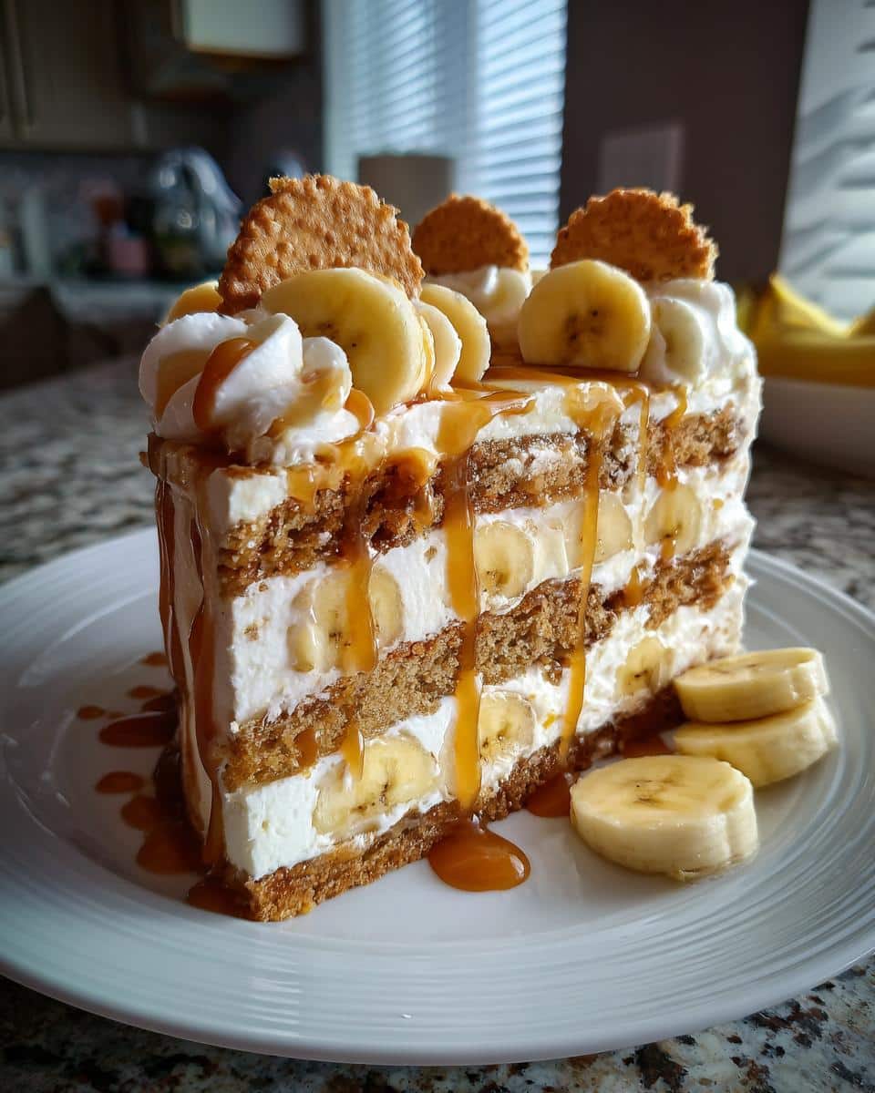 Banana Pudding Cheesecake Cake - detail 2