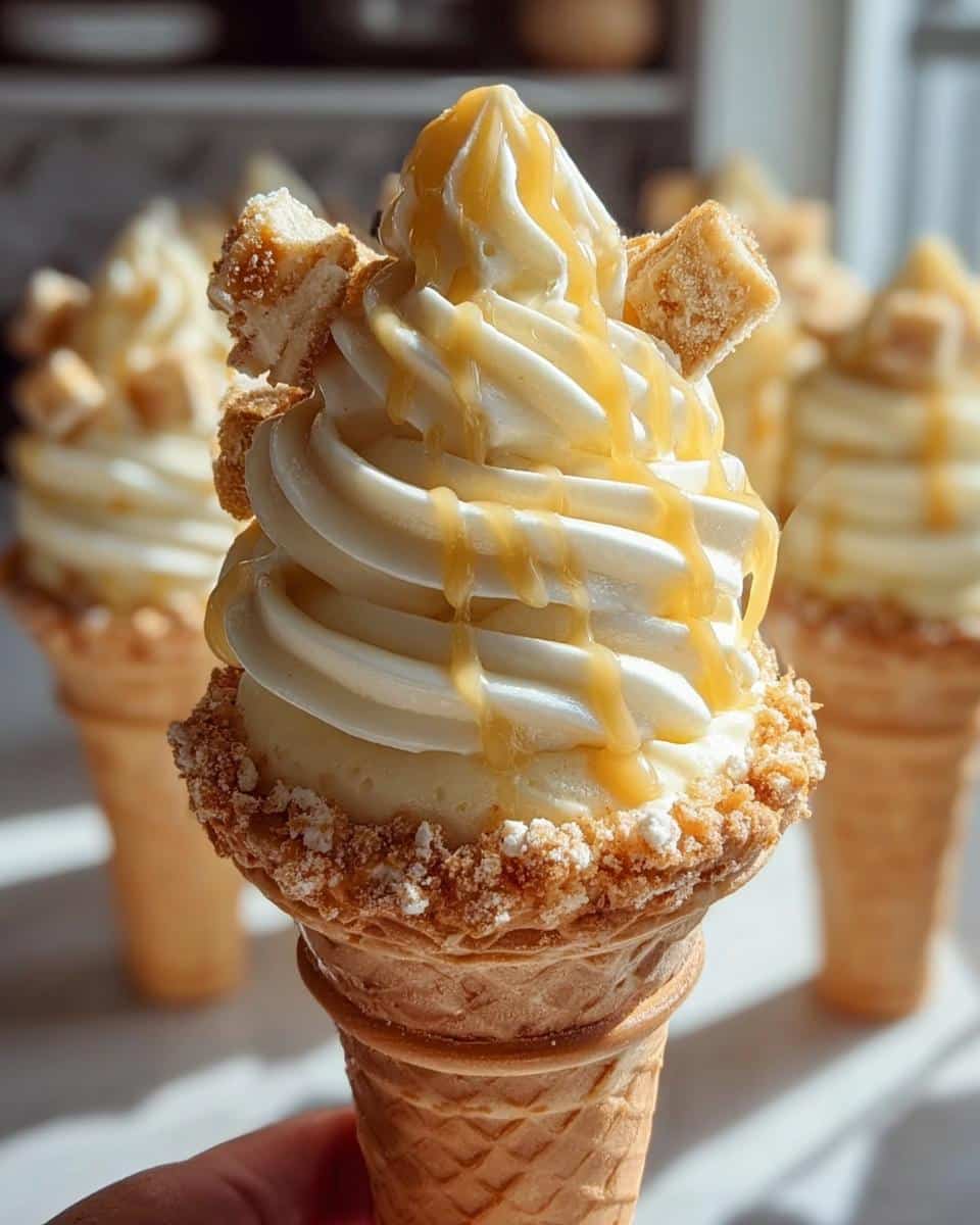 Banana Pudding Cheesecake Cones - detail 1