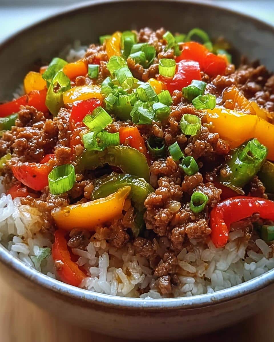 Beef Pepper Rice Bowl - detail 1