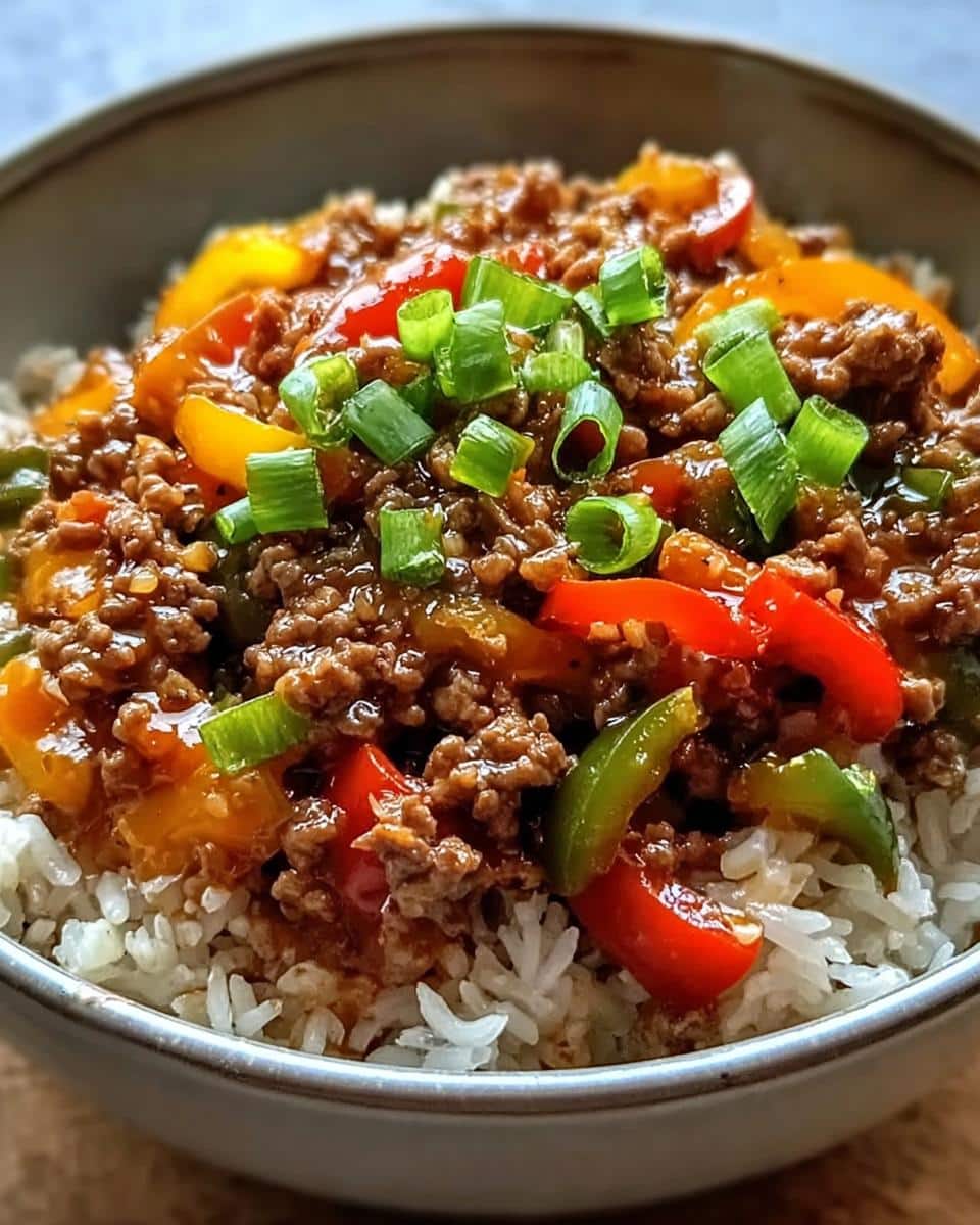 Beef Pepper Rice Bowl - detail 3
