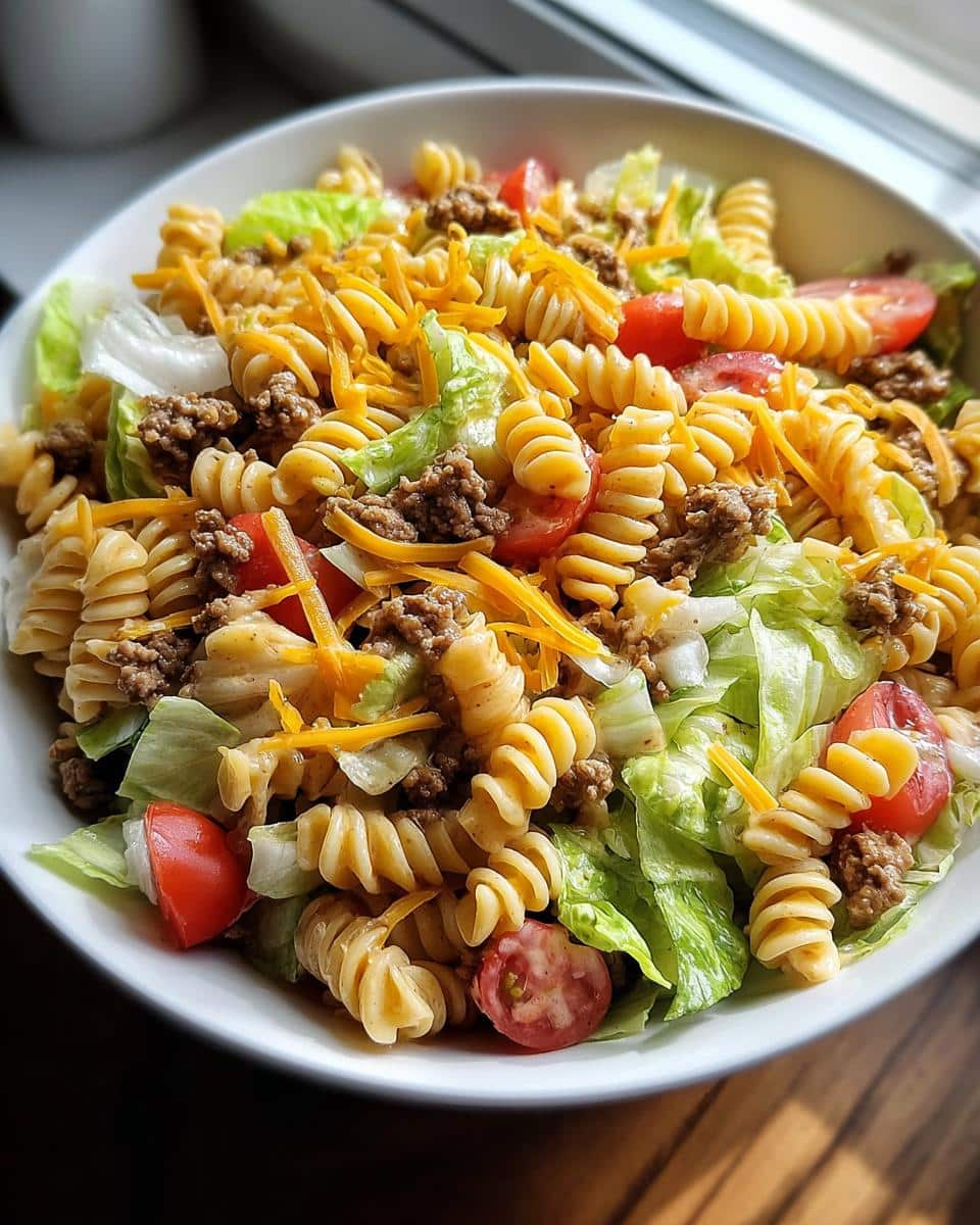 Big Mac Pasta Salad - detail 1