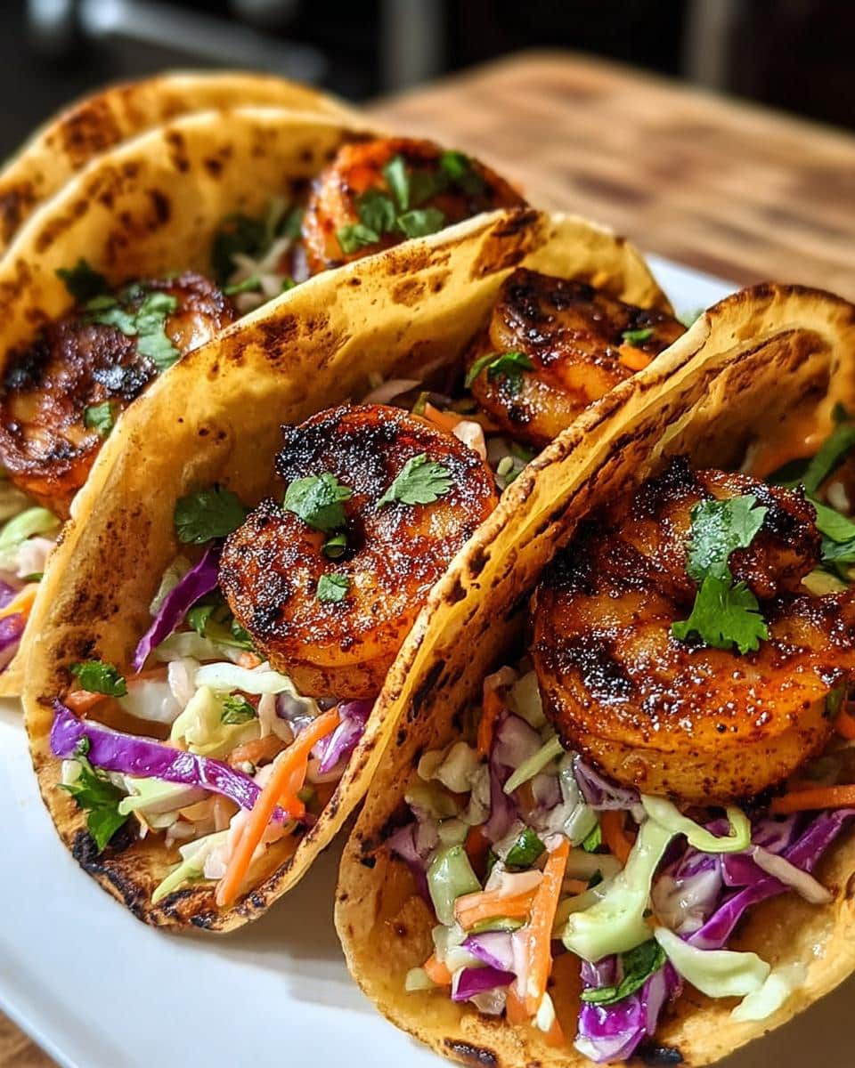 Blackened Shrimp Tacos - detail 1