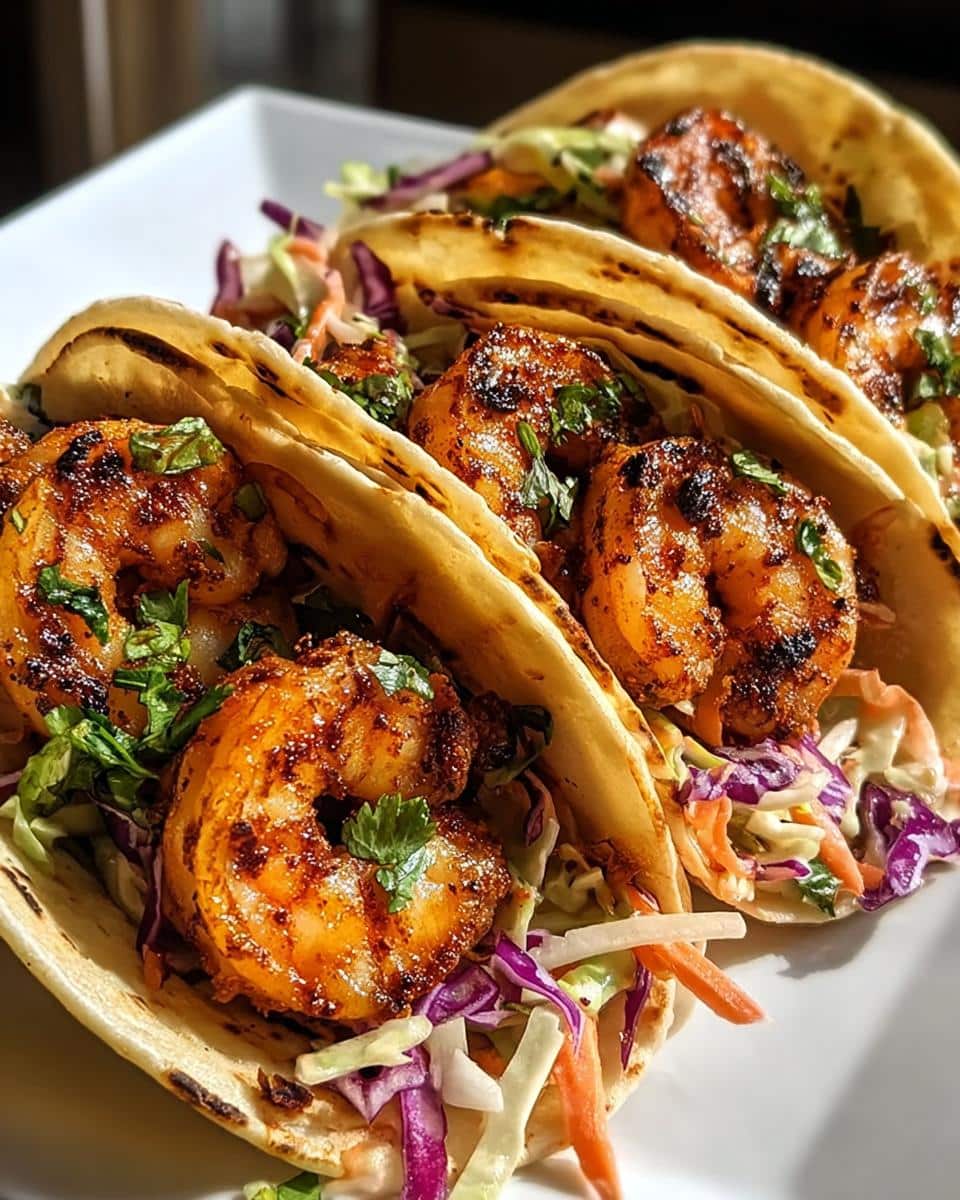 Blackened Shrimp Tacos - detail 2