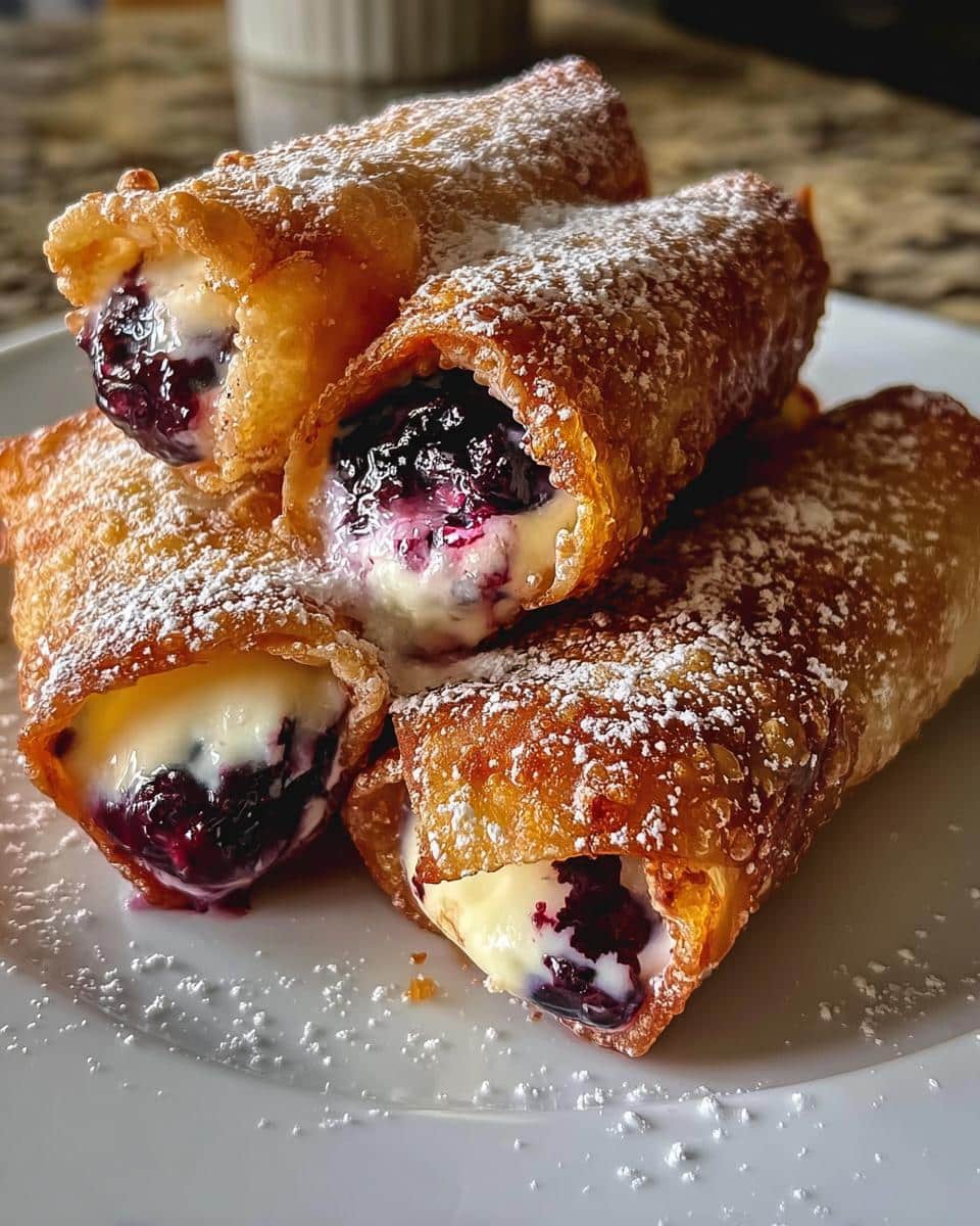 Blueberry Cream Cheese Egg Rolls - detail 1