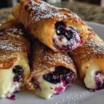 Blueberry Cream Cheese Egg Rolls