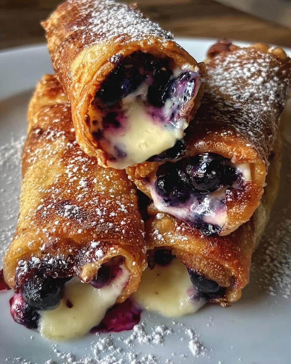 Blueberry Cream Cheese Egg Rolls - detail 2