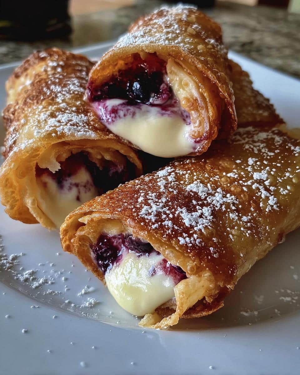 Blueberry Cream Cheese Egg Rolls - detail 3