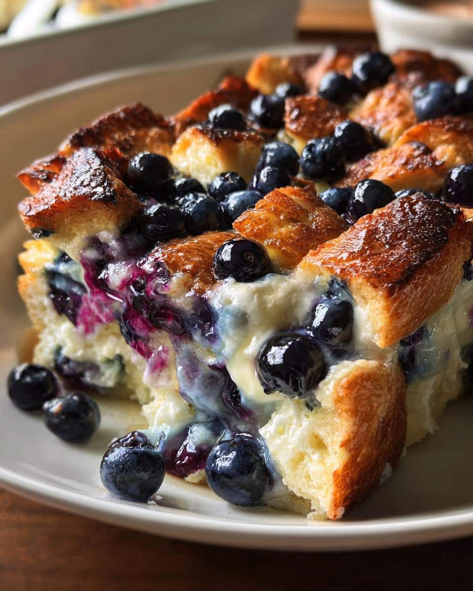 Blueberry Cream Cheese French Toast Casserole - detail 1