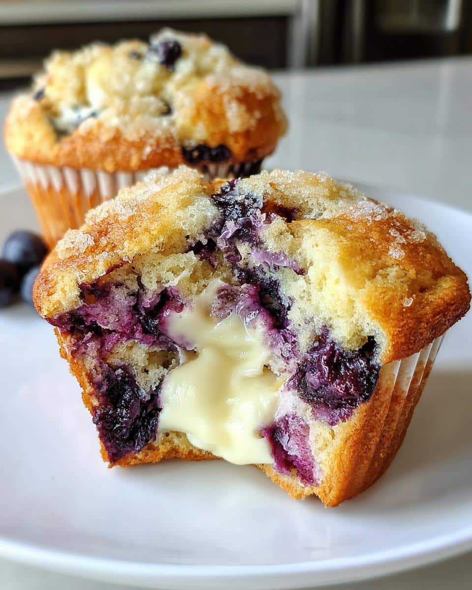 Blueberry Cream Cheese Muffins - detail 1