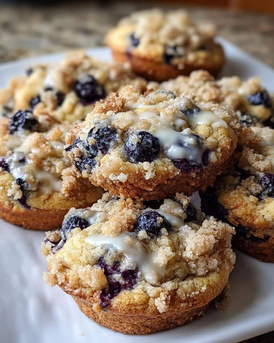 Blueberry Muffin Cookies with Streusel Topping - detail 1