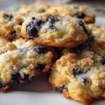 Blueberry Muffin Cookies with Streusel Topping