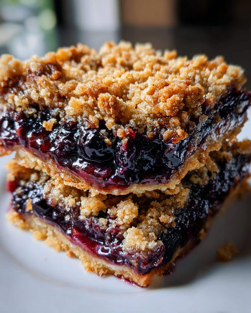 Blueberry Oatmeal Crumble Bars - detail 1