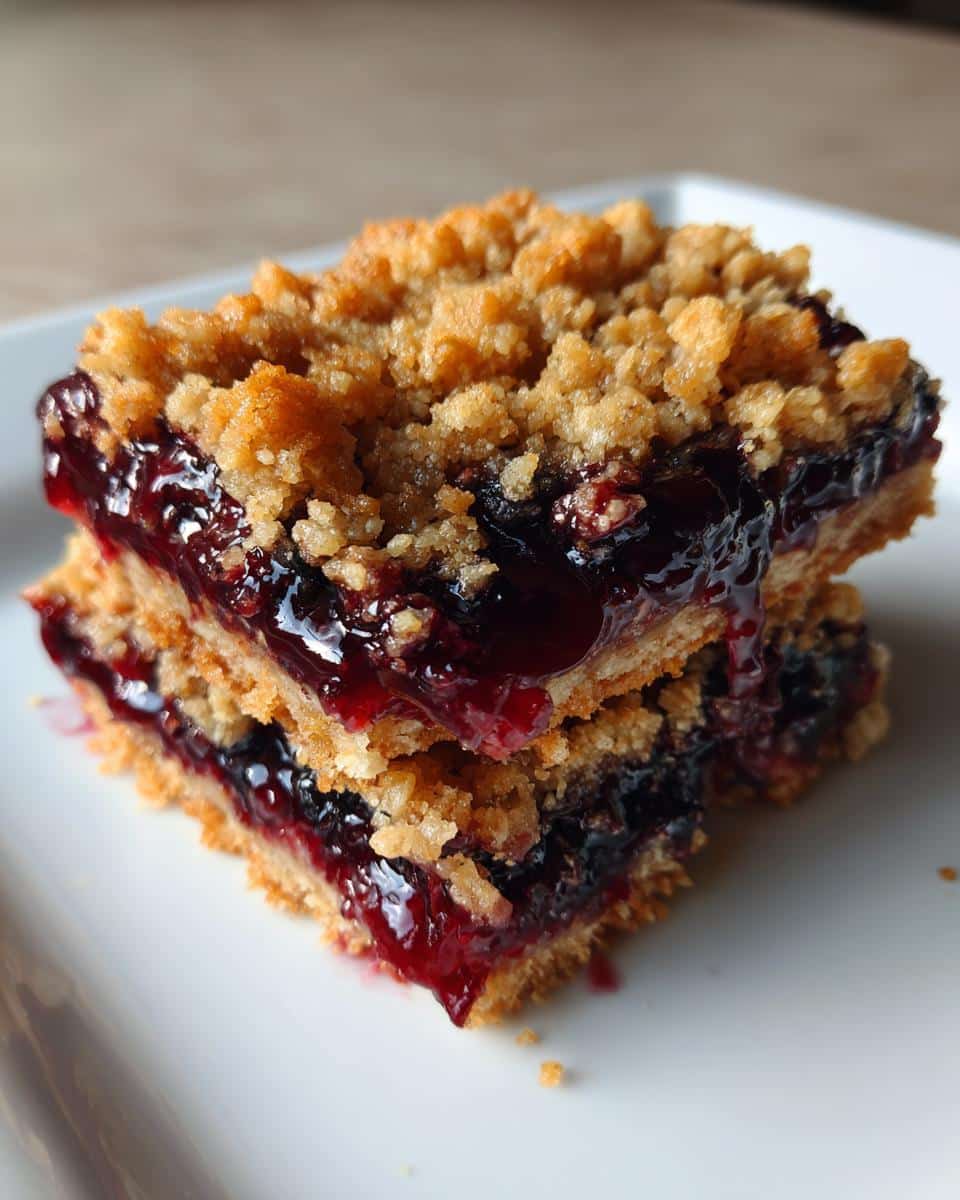 Blueberry Oatmeal Crumble Bars - detail 3