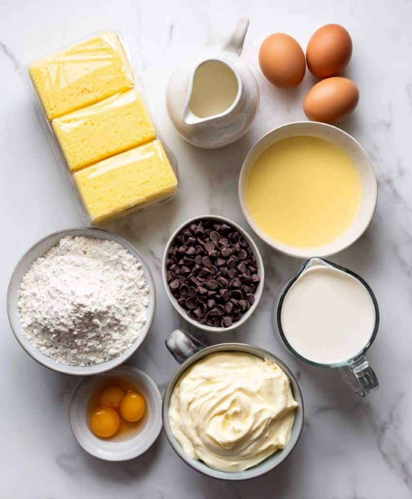Boston Cream Pie Cupcakes - Ingredients