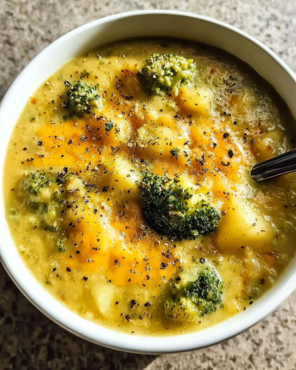 Broccoli Potato Cheese Soup Recipe - detail 1