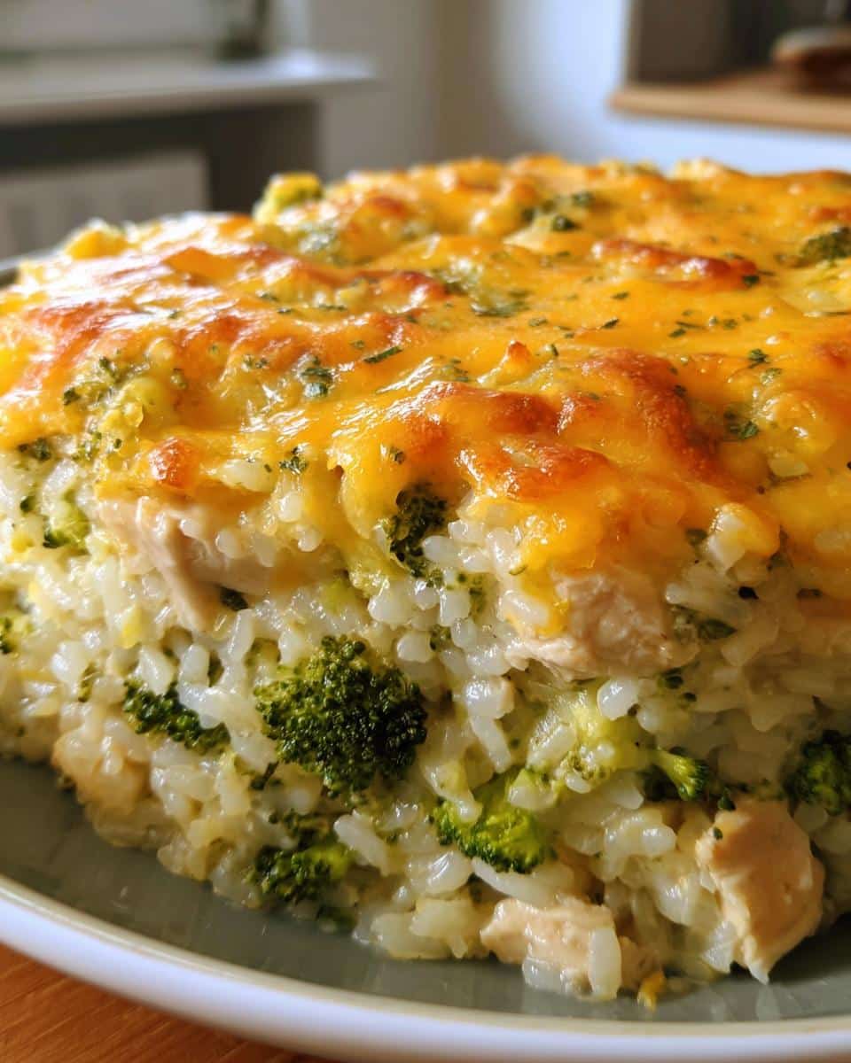 Broccoli, Rice, Cheese, and Chicken Casserole - detail 1